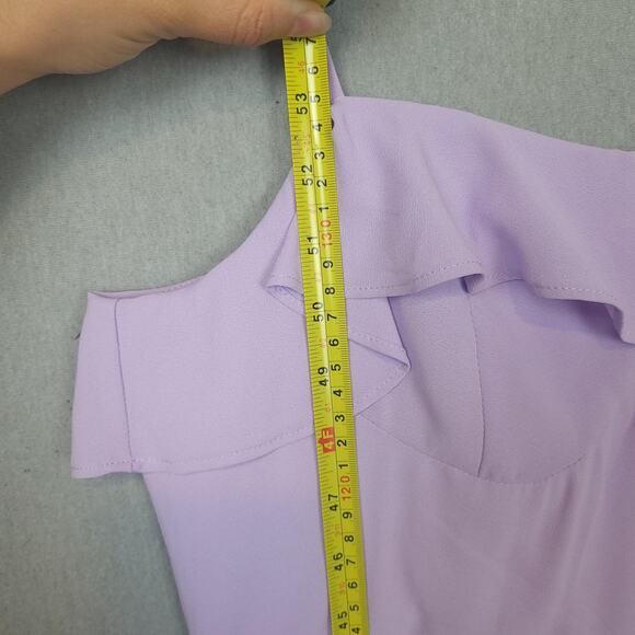 NWT Lulus Lively Evenings Lavender Strappy Tiered Maxi Dress XL Fairy Flowy - Picture 13 of 15